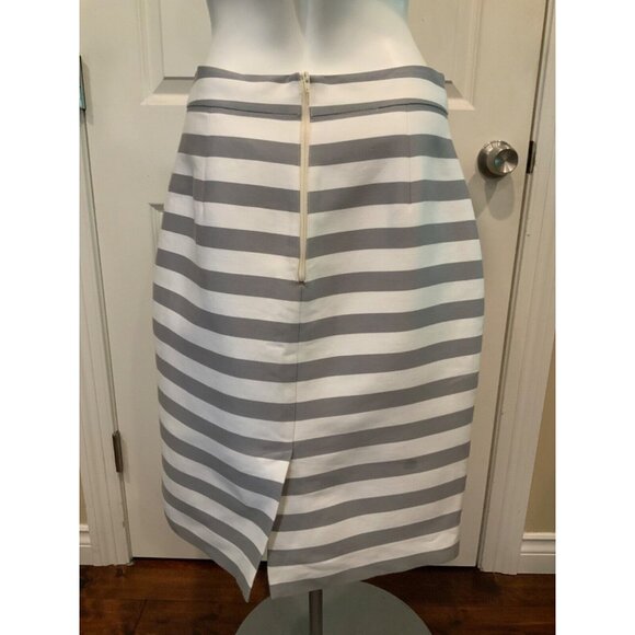 Kate Spade Gray & White Striped Pencil Skirt, Size 8 (US) - Picture 4 of 6